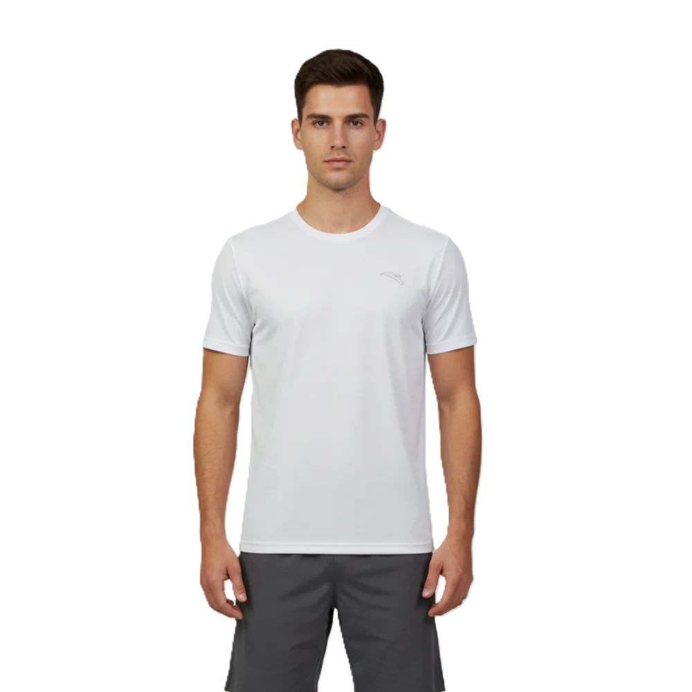 Anta Ss Running T-Shirt For Men, White