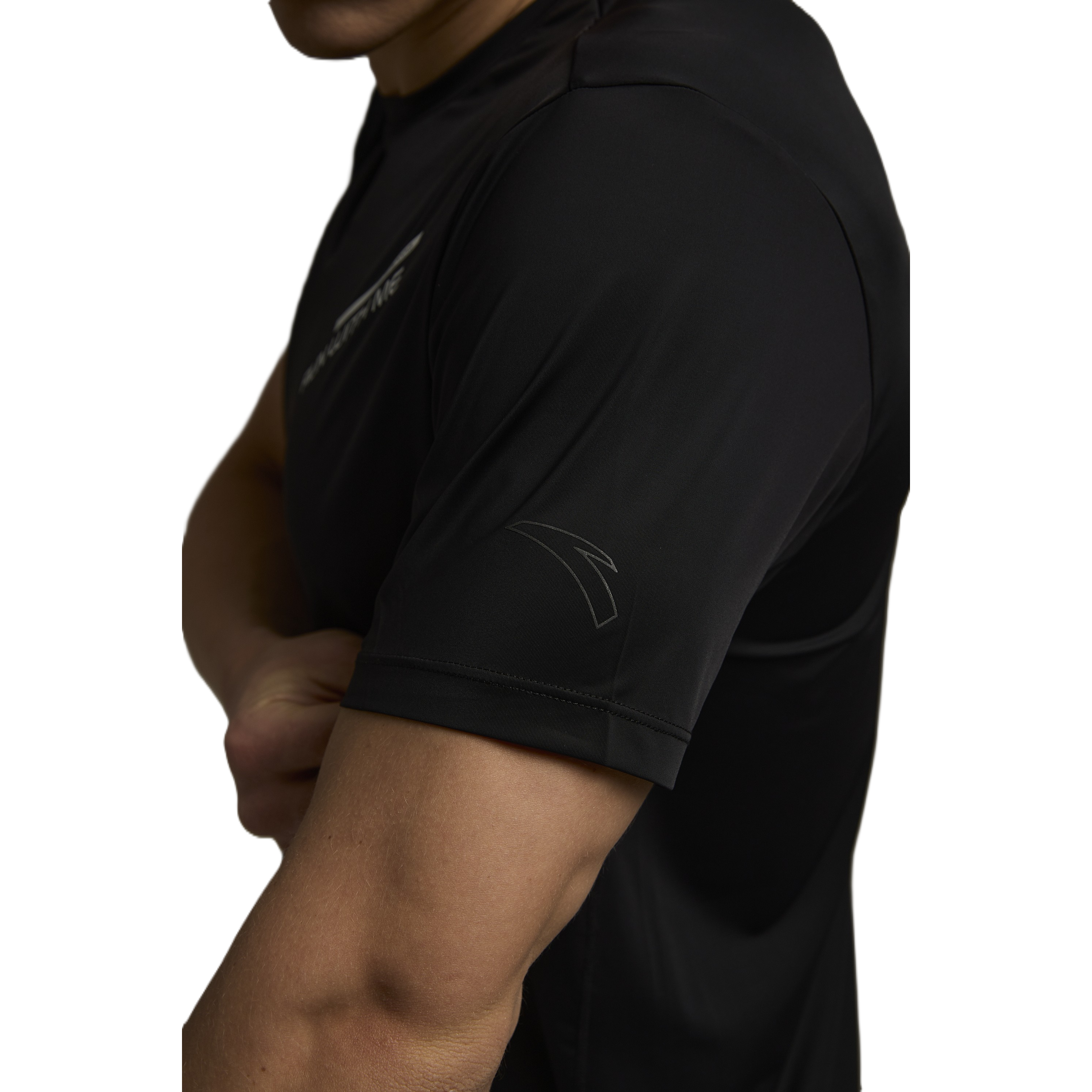 Anta Ss Running T-Shirt For Men, Black