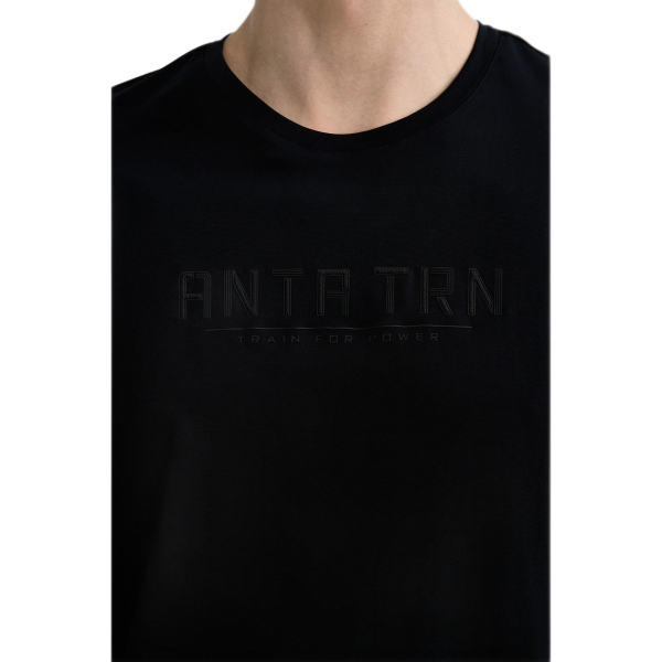 Anta Ss Fitness T-Shirt For Men, Black