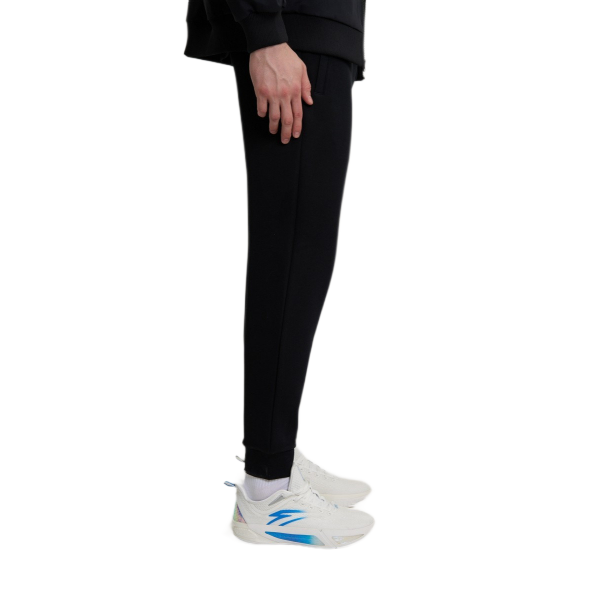 Anta Knit Track Fitness Pants For Men, Black