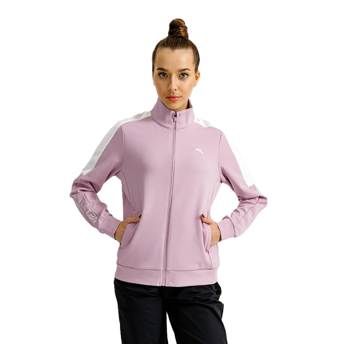 Anta Fitness Knit Track Top For Women, Purple
