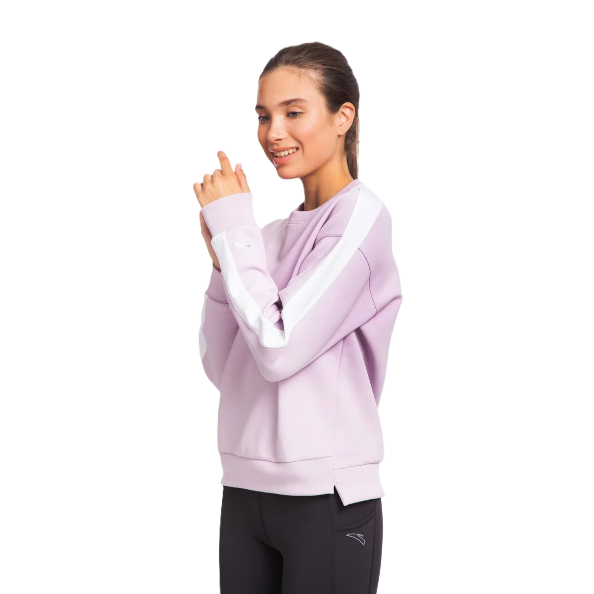 Anta Fitness Sweatshirt For Women, Purple