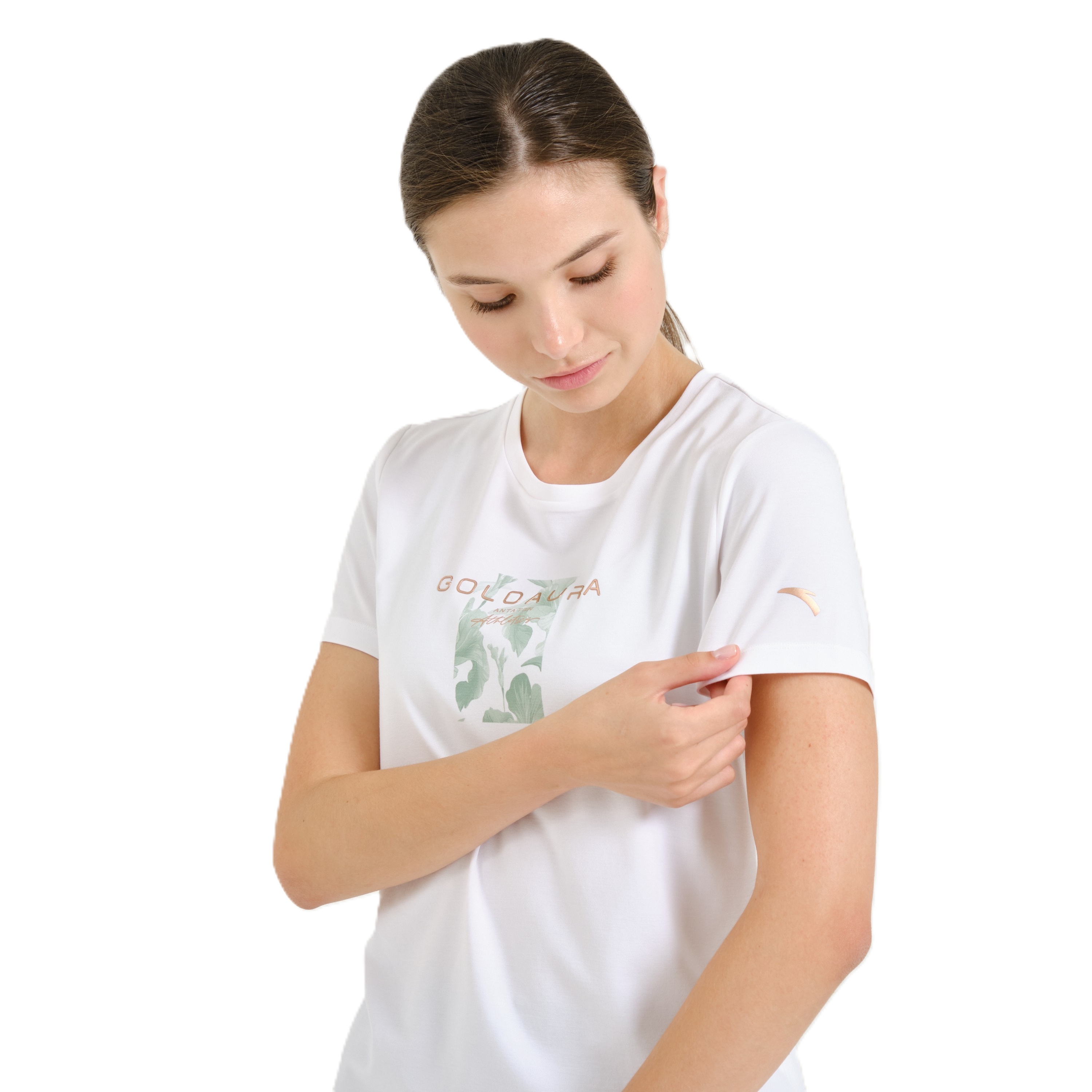 تيشيرت نسائي من أنتا فيتنس، أبيض