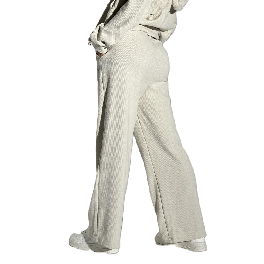 Anta Fitness Knit Track Pants For Women, Grey