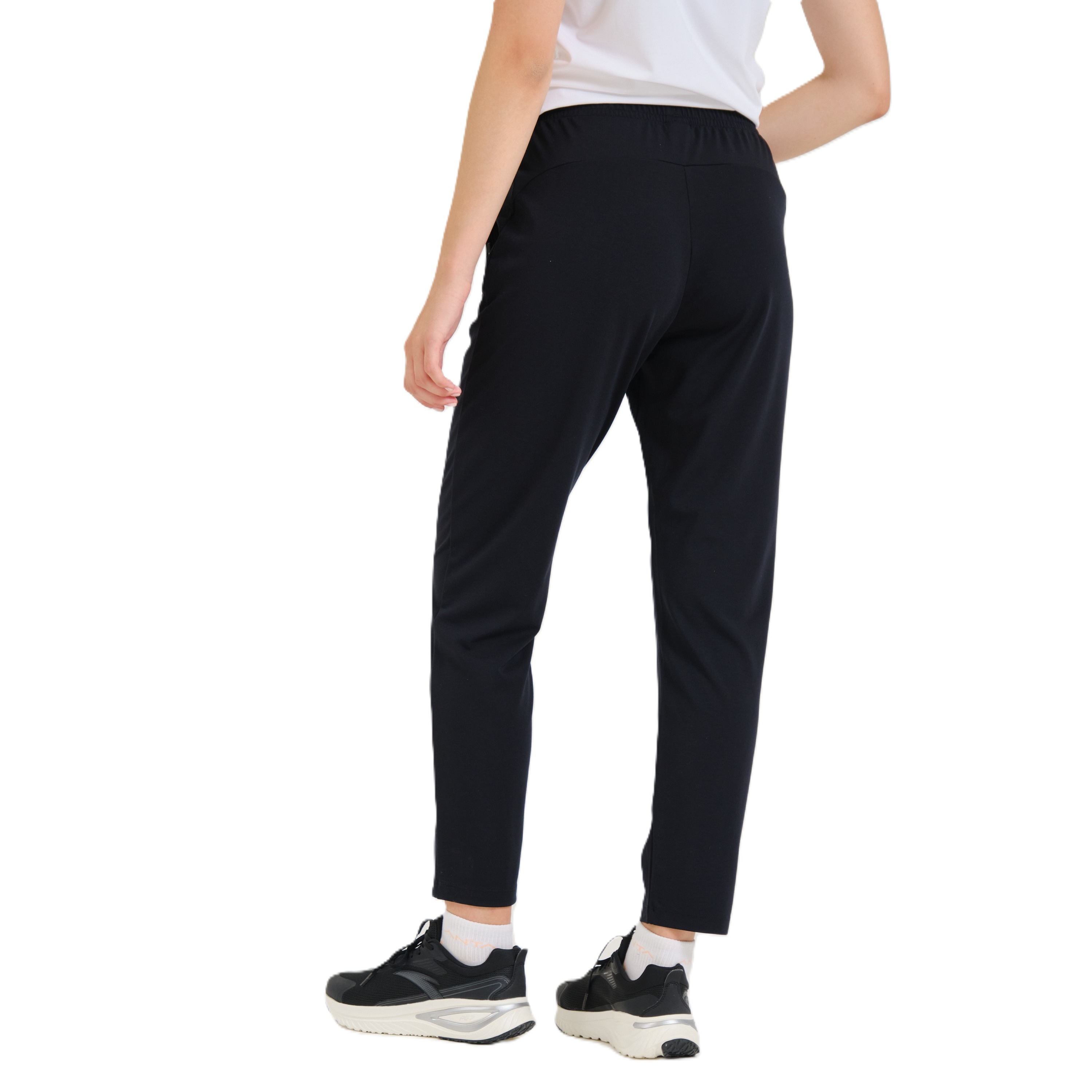 Anta Fitness Knit Track Pants For Women, Black