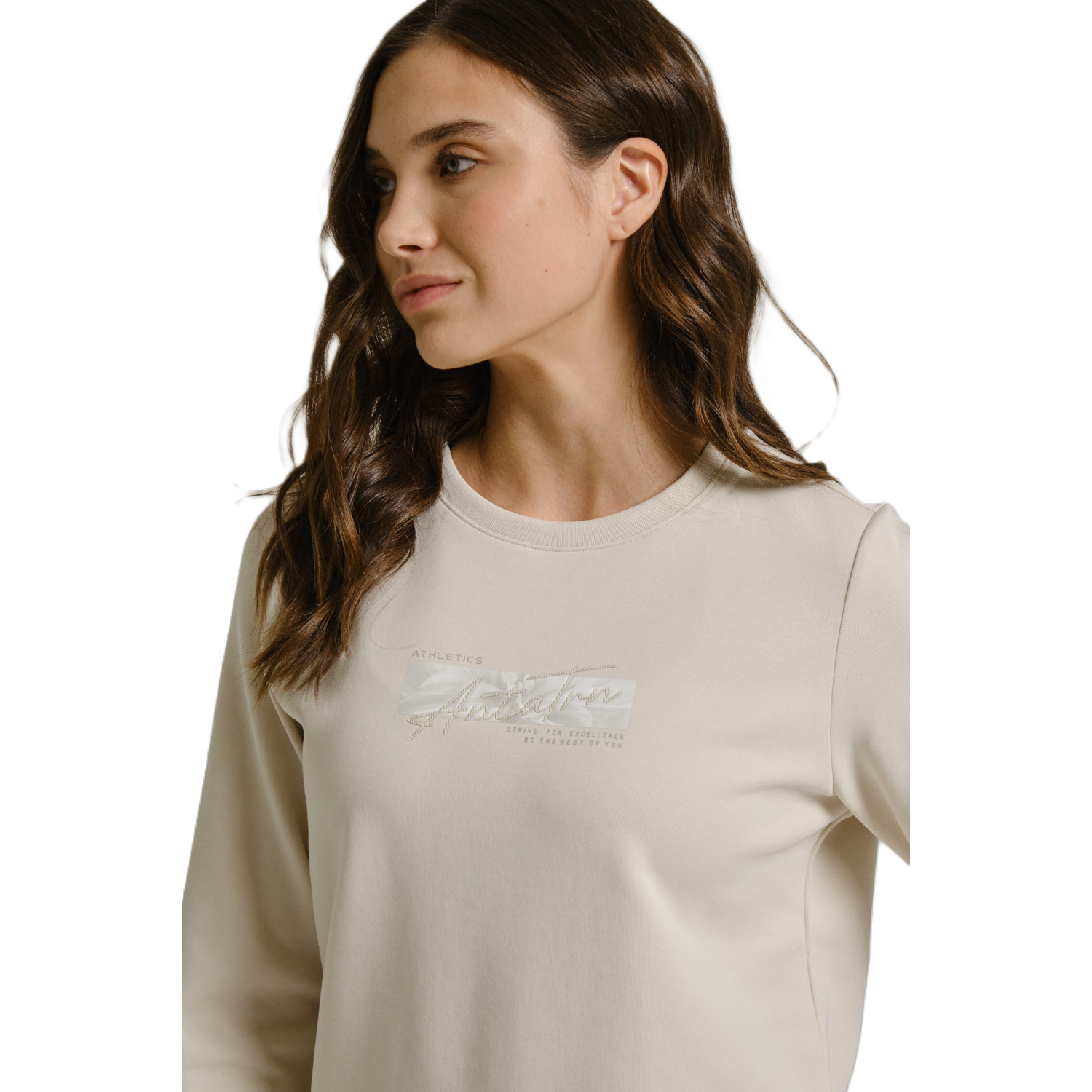 Anta Fitness Sweatshirt For Women, Grey