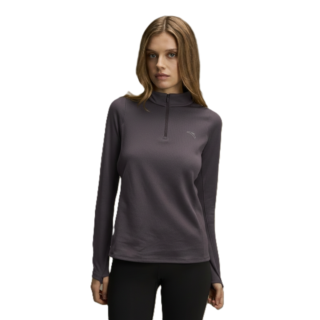 Anta Ls Running T-Shirt For Women, Basalt Grey