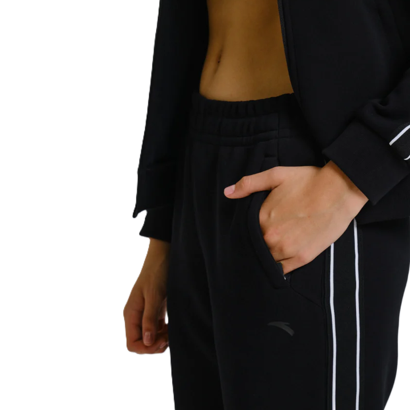 Anta Fitness Track Pants For Women, Black