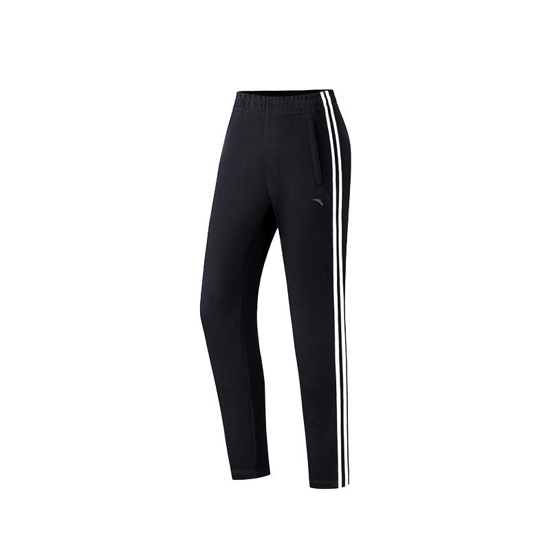 Anta Fitness Track Pants For Women, Black