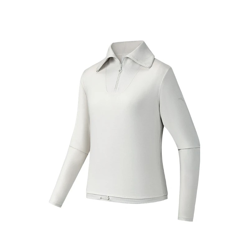 Anta Ls Fitness T-Shirt For Women, Mist Grey