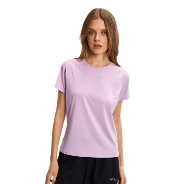 Anta Ss Running T-Shirt For Women, Purple