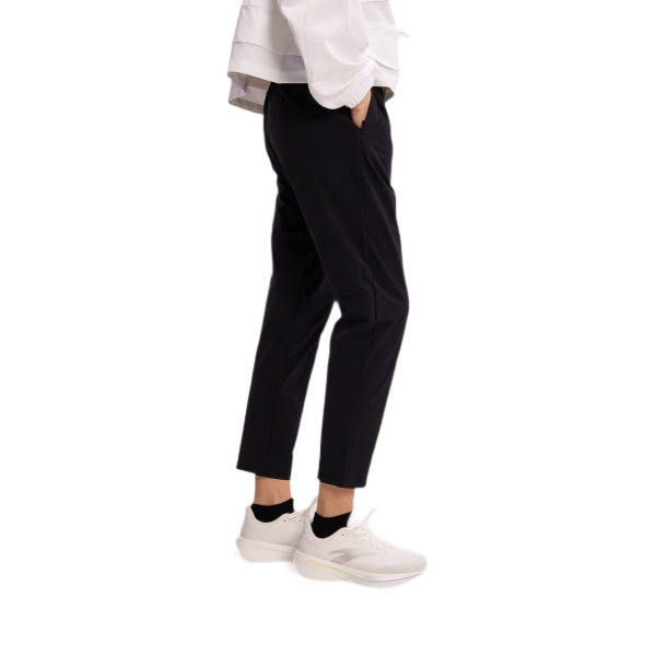 Anta Woven Track Running Pants For Women, Black