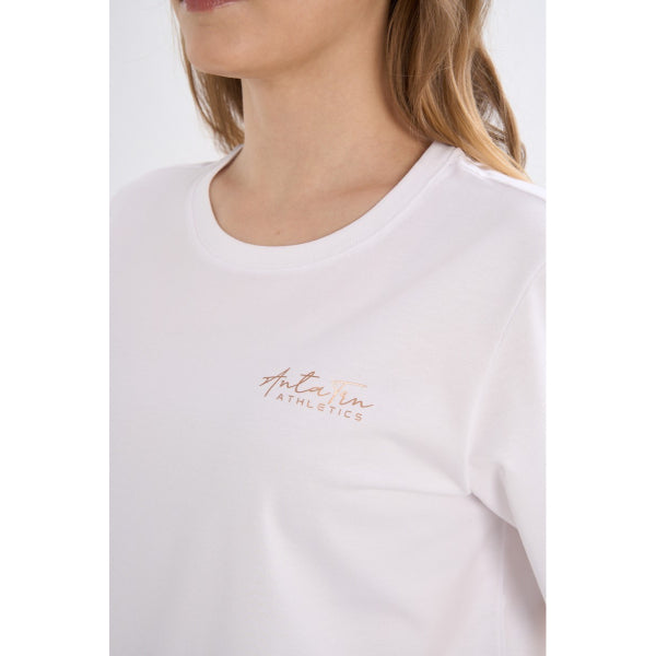 Anta Ss Fitness T-Shirt For Women, White