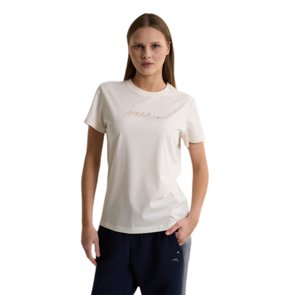 Anta Ss Fitness T-Shirt For Women, White