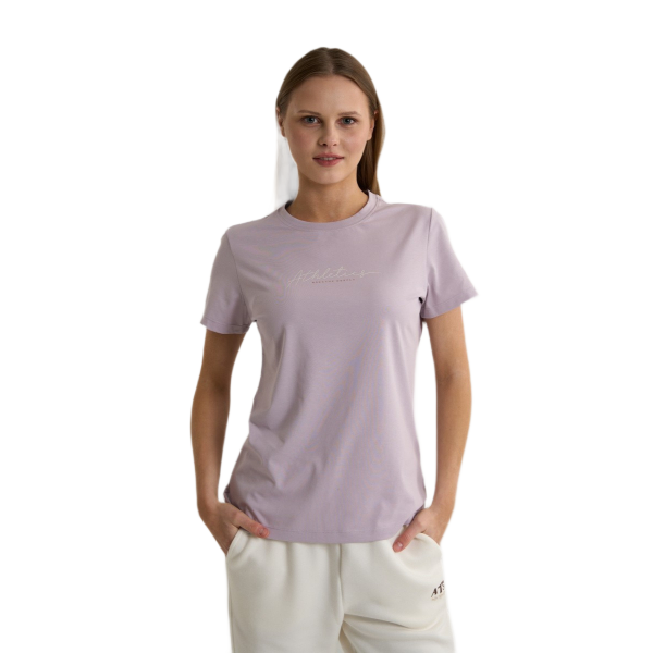 Anta Ss Fitness T-Shirt For Women, Purple