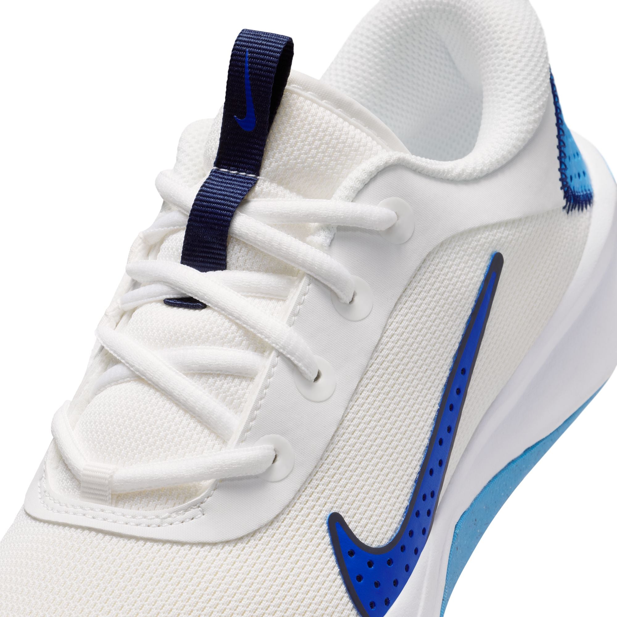 Nike Omni Multi-Court Running Shoes For Boys, White&Navy