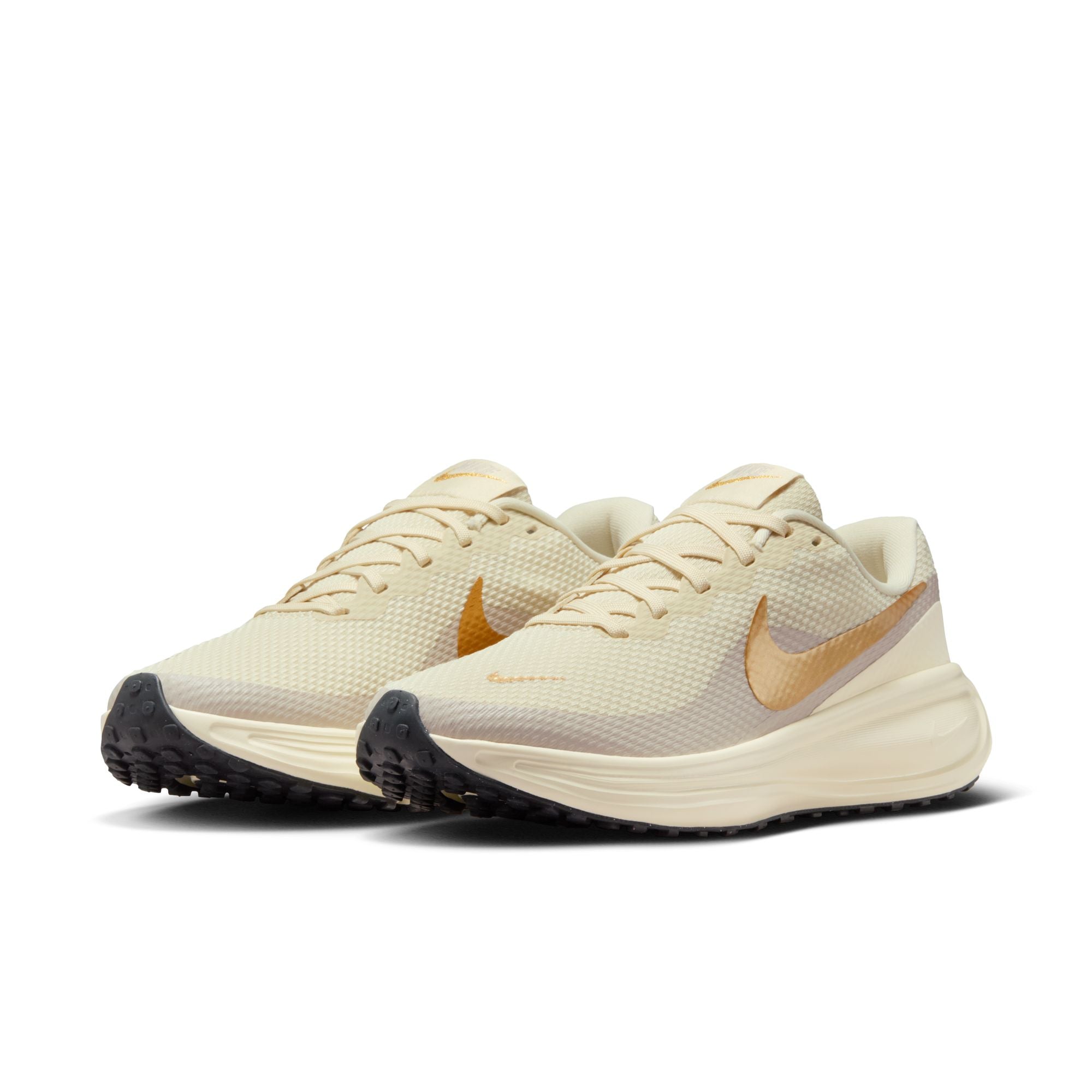 Nike Revolution 8 Running Shoes For Women, Beige&Grey&Gold