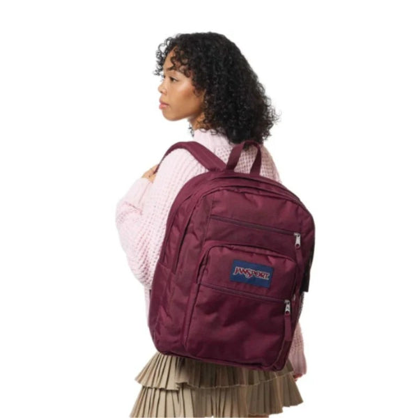Jansport Big Student Backpacks, Cherry Laquer
