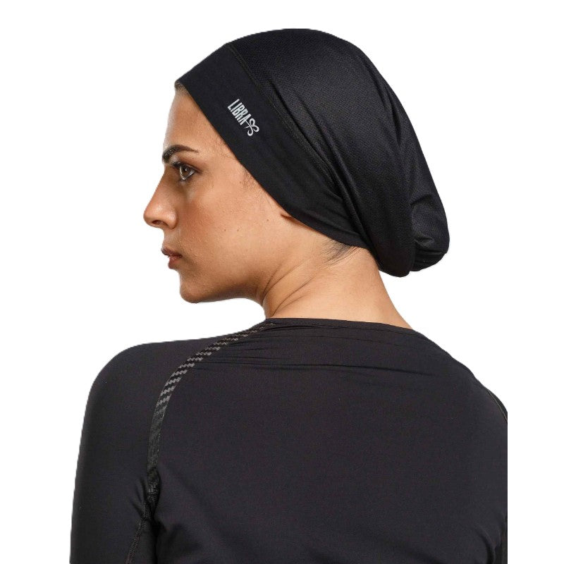Libra Neck Free Fitness Bandana For Women, Black