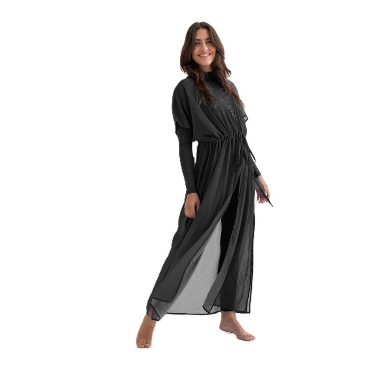Libra Cover Up Dress For Women, Black