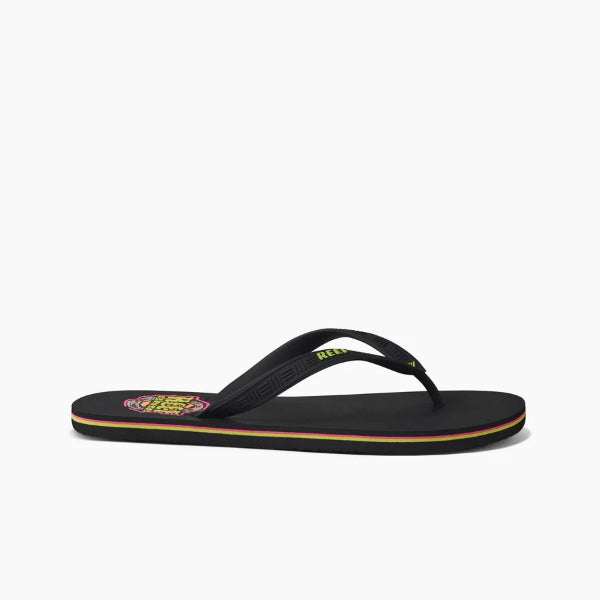 Reef Seaside Flip Flops For Men, Brazil Black