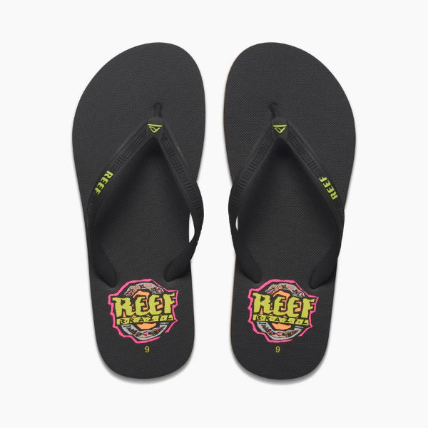 Reef Seaside Flip Flops For Men, Brazil Black