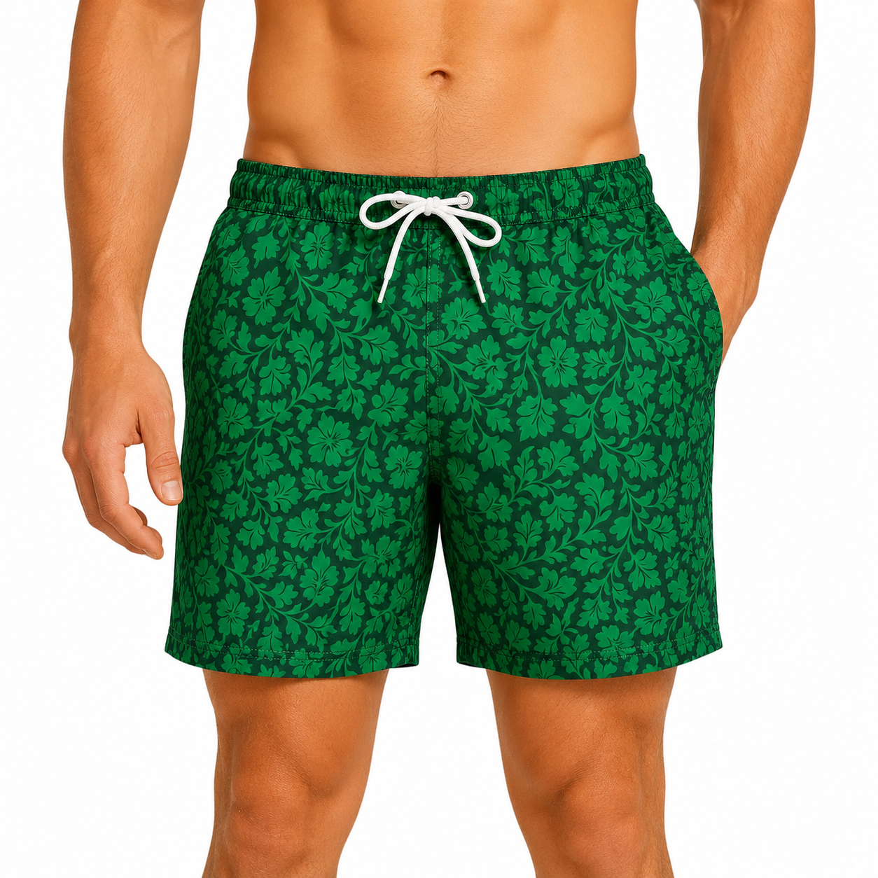 Tuggup Swimming Short For Men, Green