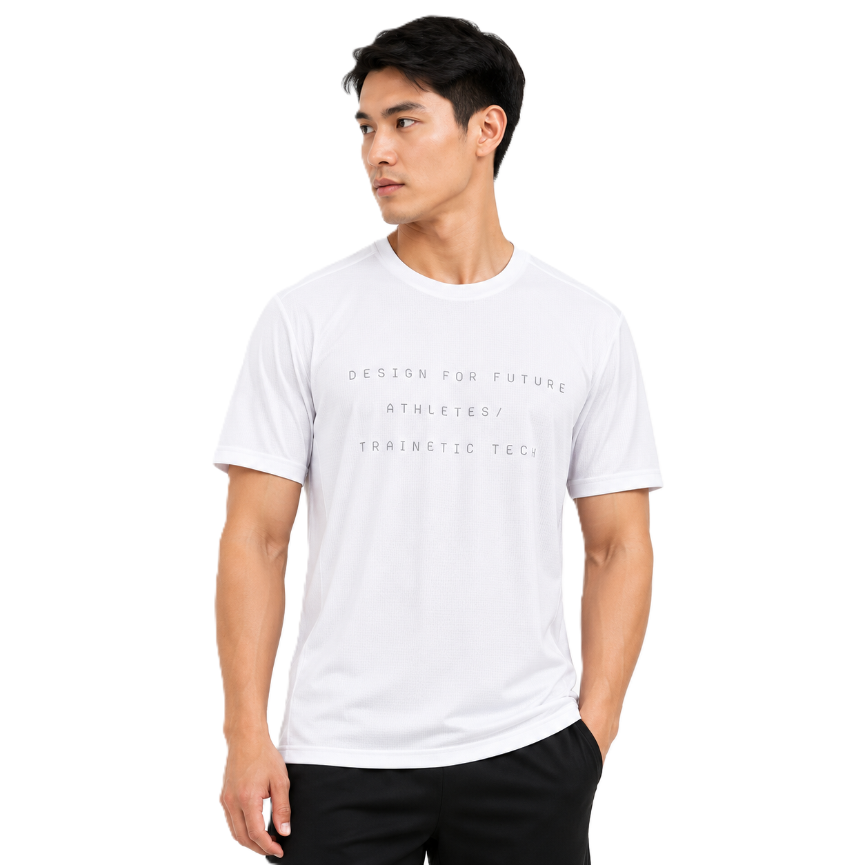 Trainetic Fitness T-Shirt For Men, White