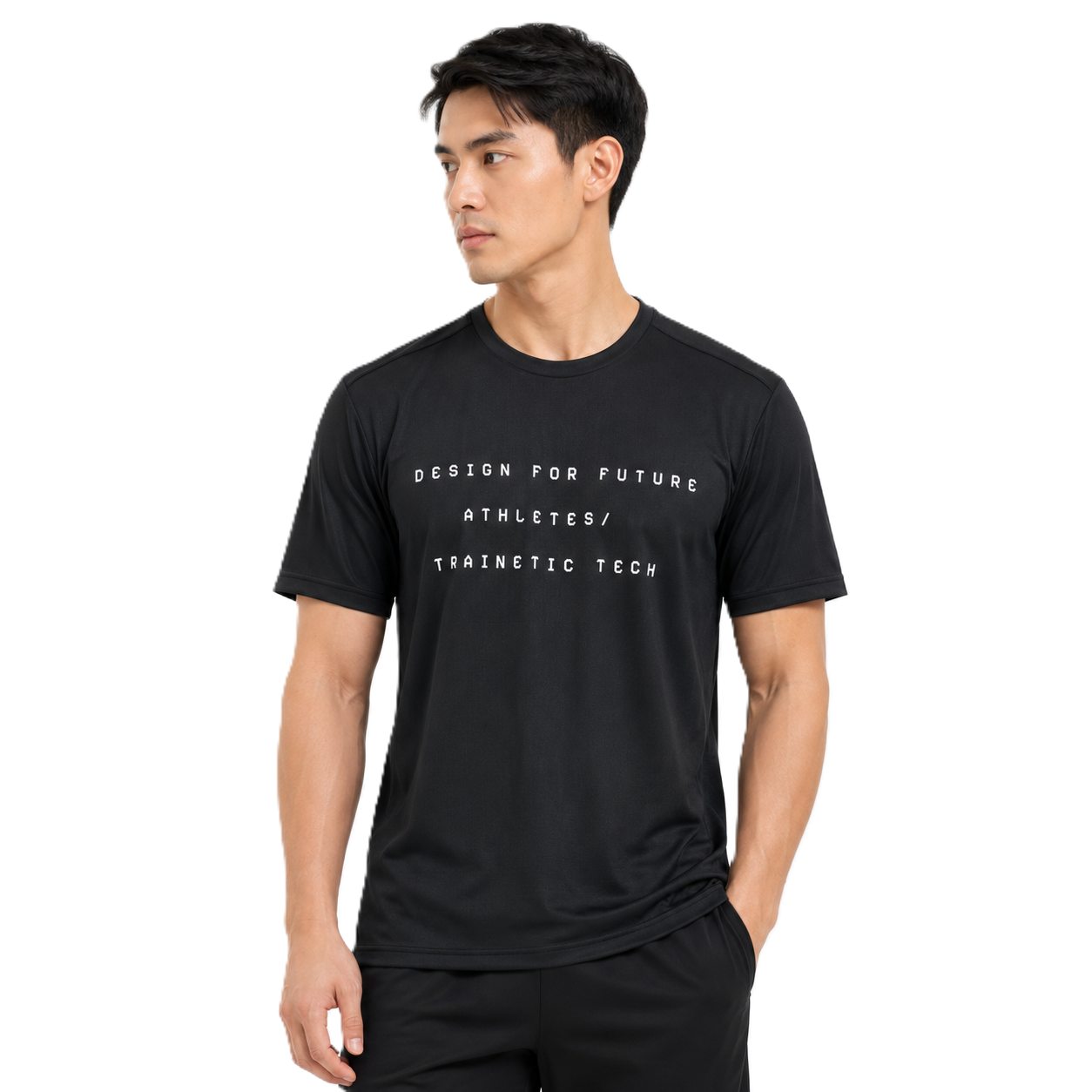 Trainetic Fitness T-Shirt For Men, Black
