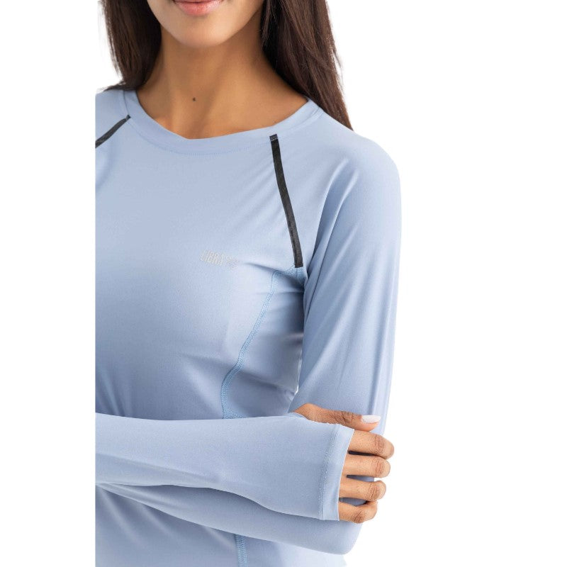 Libra Endura Ls Fitness Top For Women, Dusty Blue