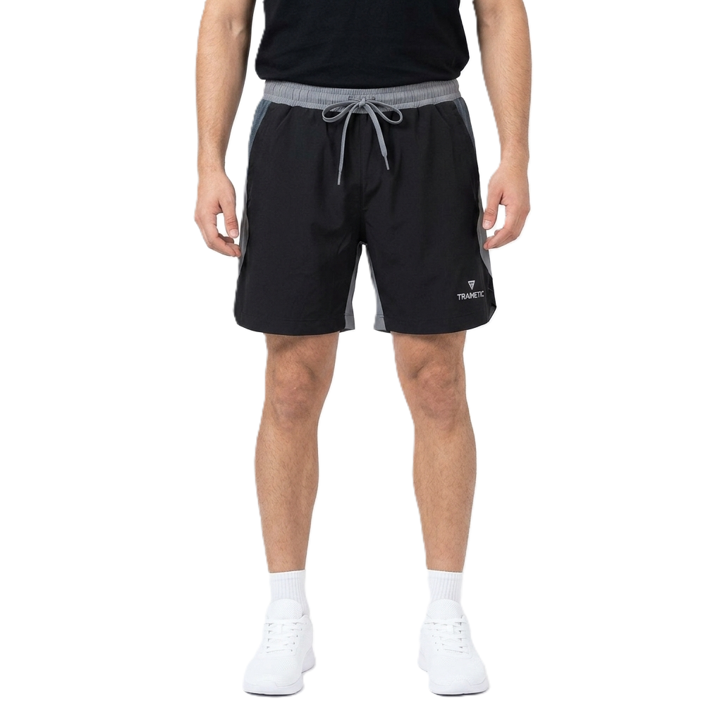 Trainetic Fitness Short For Men, Black&Grey