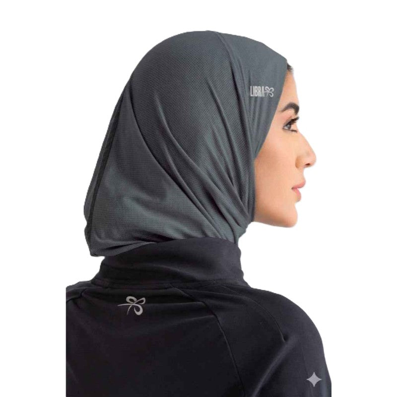 Libra Fitness Hijab Light For Women, Charcoal