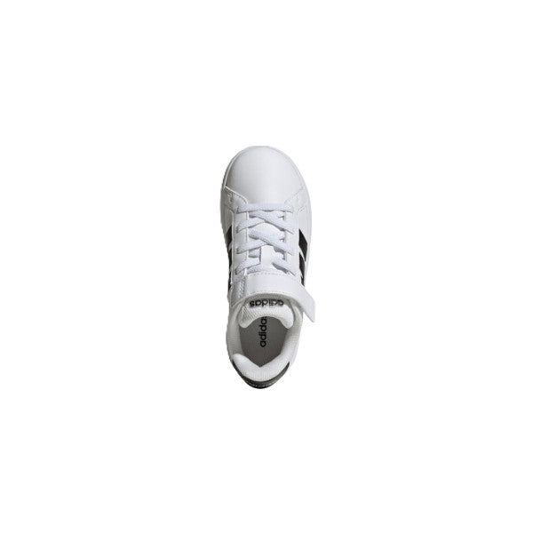 Adidas Grand Court 3.0 El C Lifestyle Shoes For Boys, White/Black