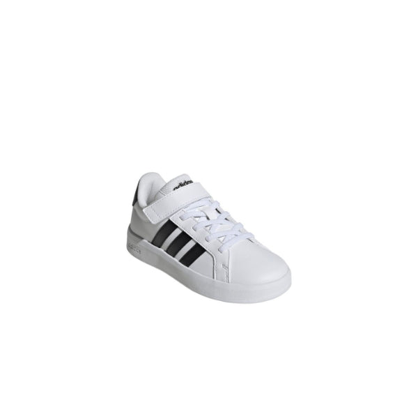Adidas Grand Court 3.0 El C Lifestyle Shoes For Boys, White/Black