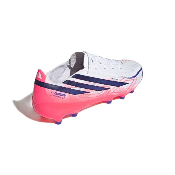 Adidas F50 Hyperfast League Ag Fg Shoes For Men, White And Purple