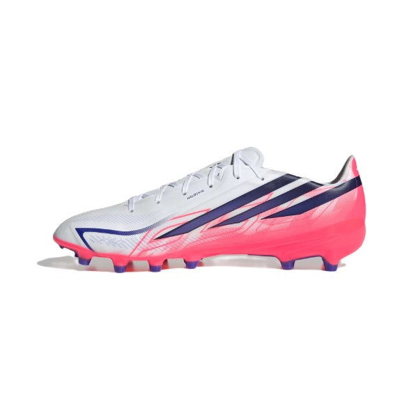 Adidas F50 Hyperfast League Ag Fg Shoes For Men, White And Purple