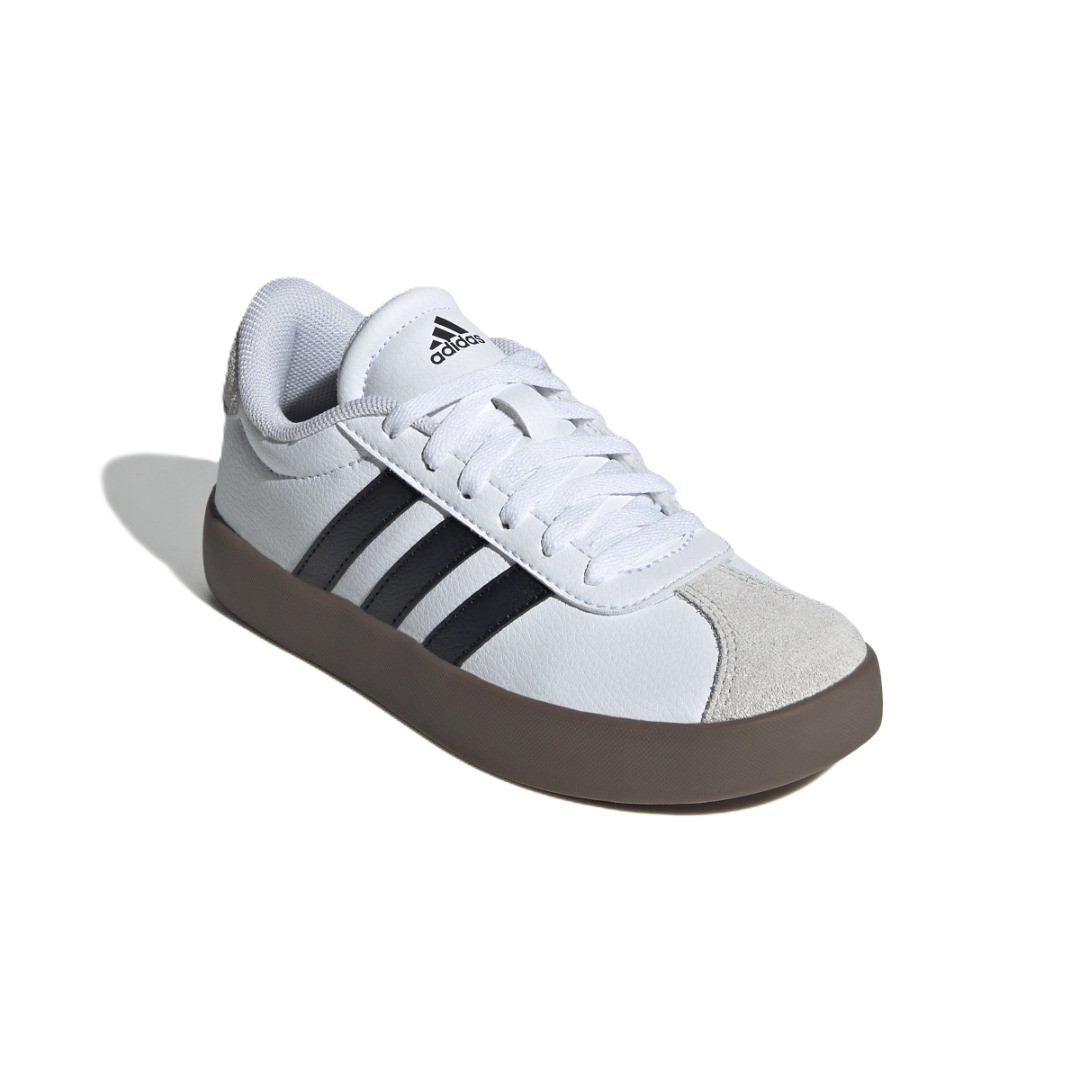 Adidas Vl Court 3.0 K Lifestyle Shoes For Boys, Black&White