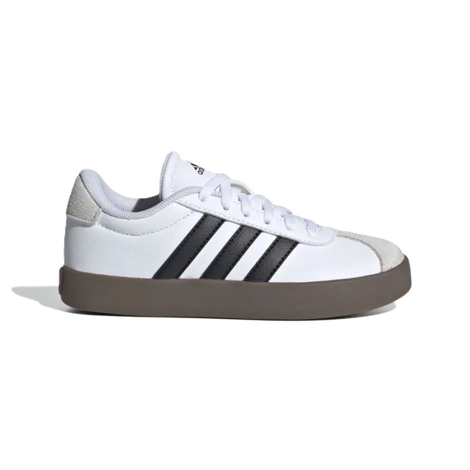 Adidas Vl Court 3.0 K Lifestyle Shoes For Boys, Black&White