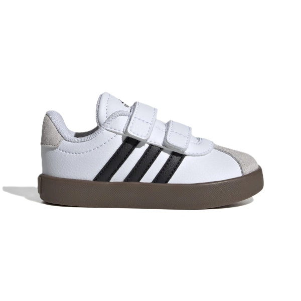 Adidas Vl Court 3.0 Cf I Lifestyle Shoes For Boys, White&Black&Grey