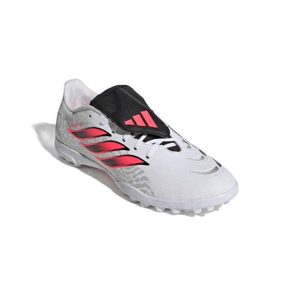 Adidas Predator Club Ft Tf Tartan Shoes For Men, White/Black/Red