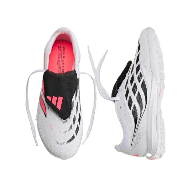 Adidas Predator League Ft Tf Tartan Shoes For Men, White&Black&Red