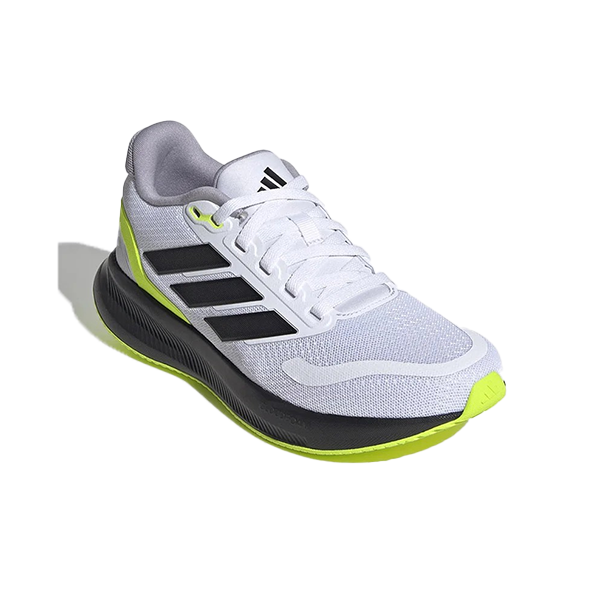 Adidas Runfalcon 5 J Running Shoes For Boys, Grey&Black&Green