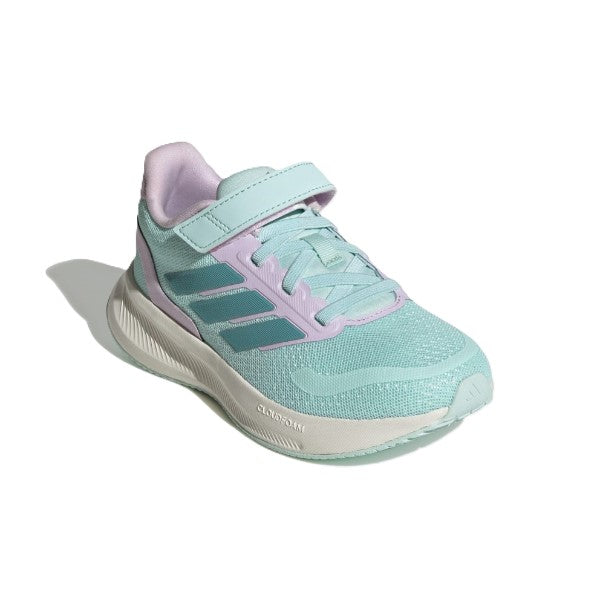 Adidas Runfalcon 5 El C Running Shoes For Boys, Mint Green&Lavander