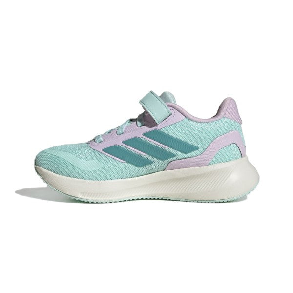 Adidas Runfalcon 5 El C Running Shoes For Boys, Mint Green&Lavander