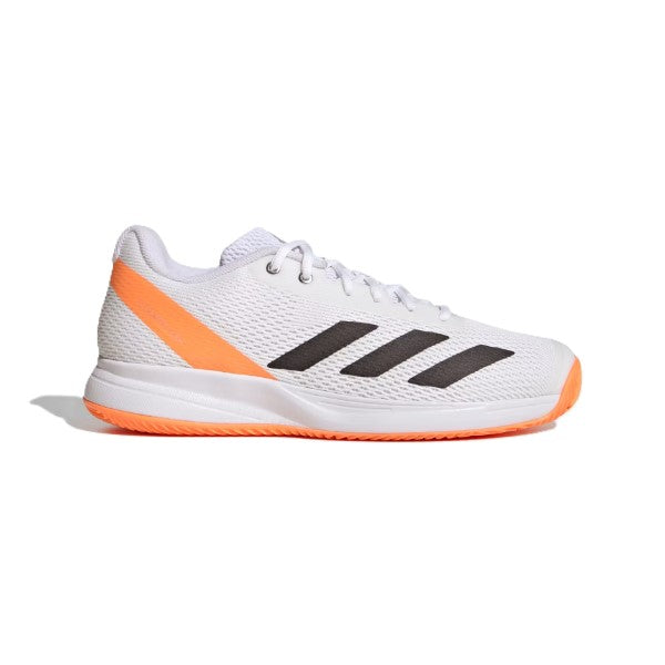 Adidas Courtflash Speed 2 Tennis Shoes For Men, White&Orange