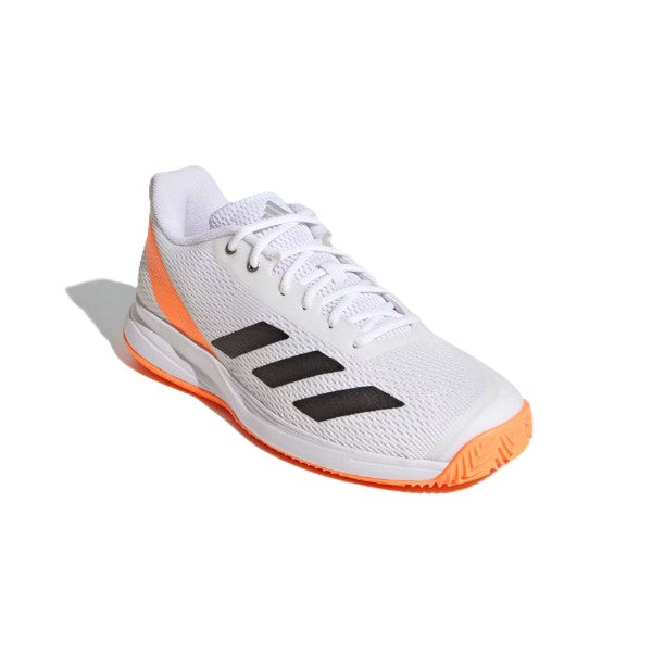Adidas Courtflash Speed 2 Tennis Shoes For Men, White&Orange