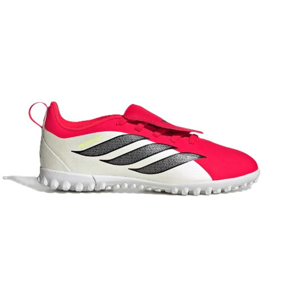 Adidas Predator Club Ft El Tf J Tartan Shoes For Boys, Red&White