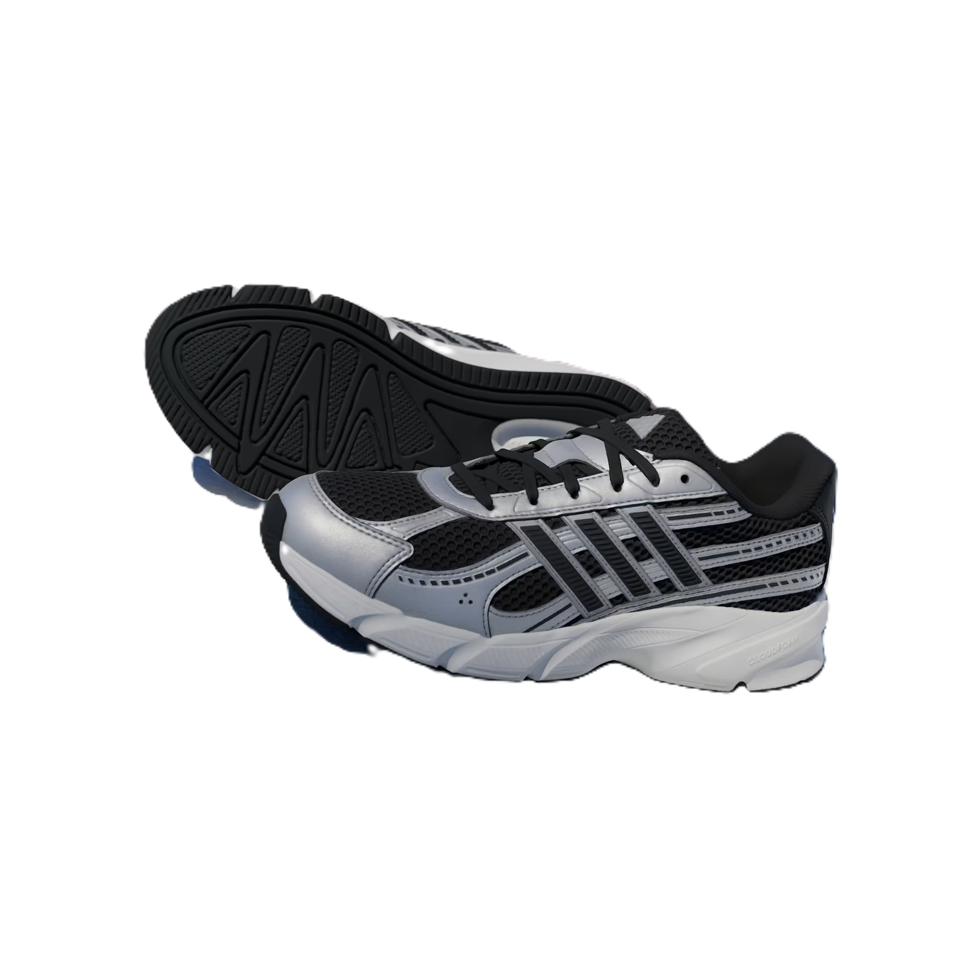 Adidas Technochaos 2000 Running Shoes For Women, Black&Silver