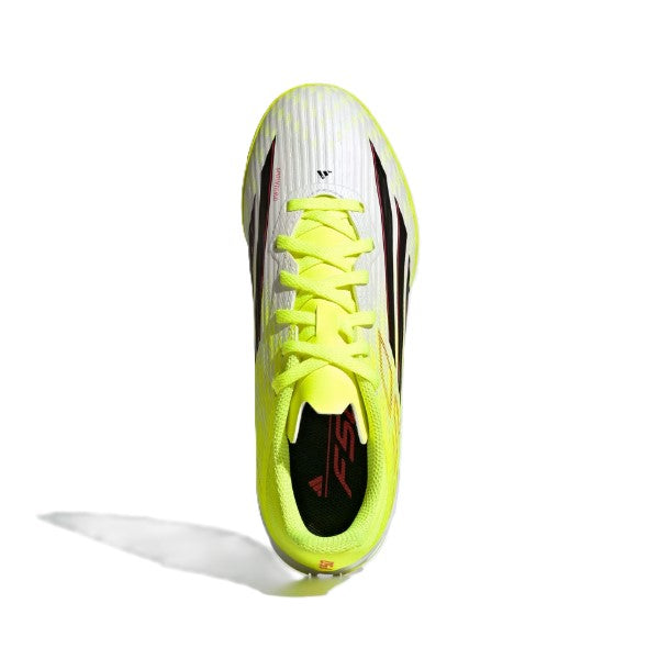 Adidas F50 League Tf J Tartan Shoes For Boys, Yellow&White