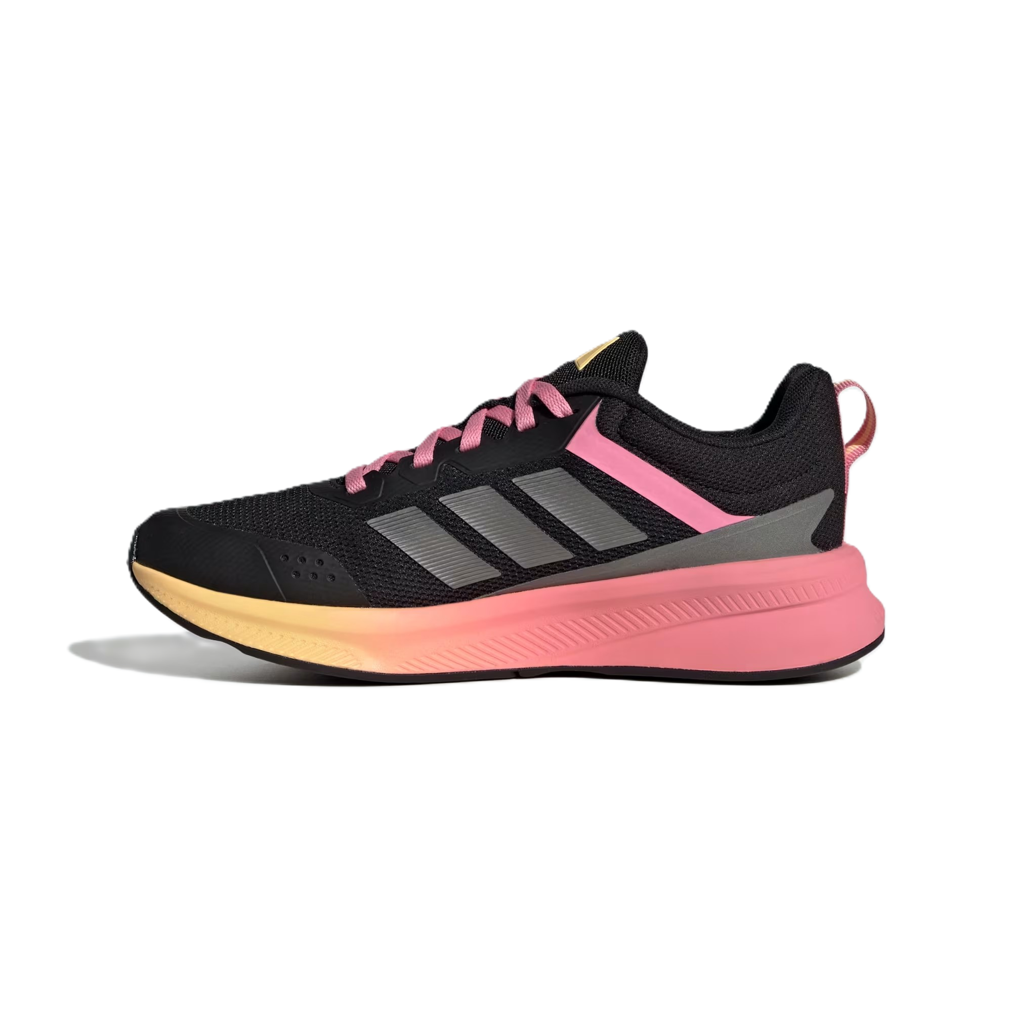 Adidas Fortarun 4.0 J Running Shoes For Girls, Black&Pink